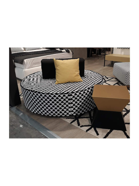 Πουφ Open Παραλία-πισίνα Ύφασμα 130x130xh.38cm Casa Vogue