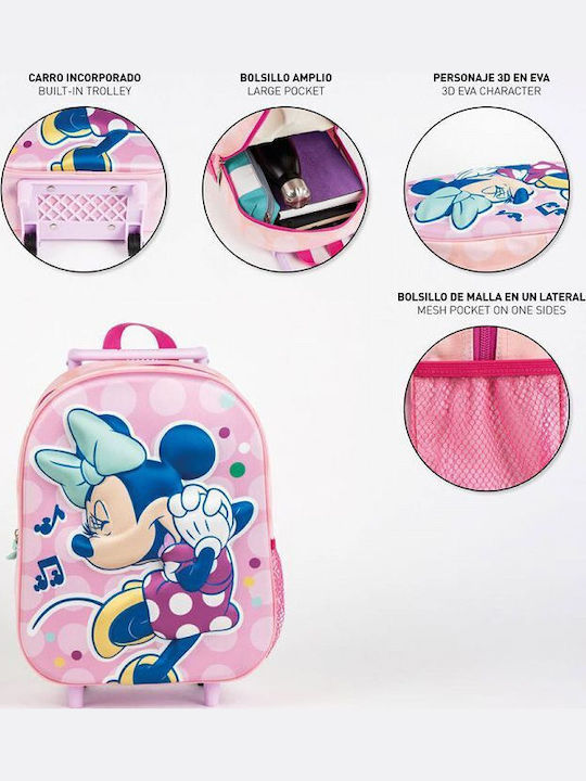 Minnie Mouse Schulranzen Trolley Kindergarten Rosa