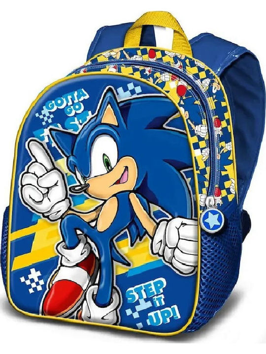 Karactermania 3D School Bag Backpack Kindergarten Blue with Water Bottle Holder
