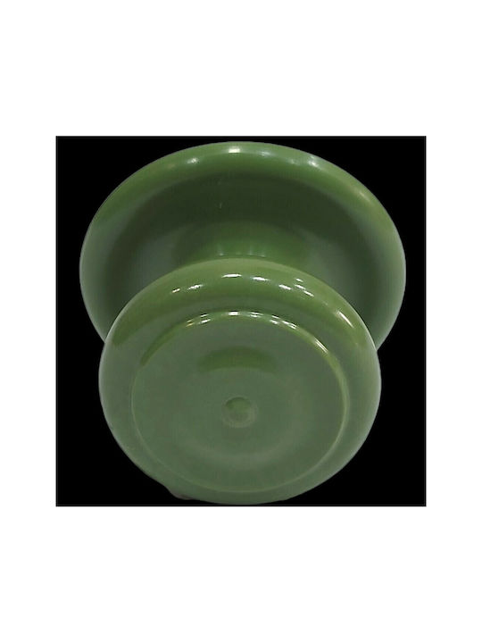 Italian Furniture Knob Eureka 11054-000-pla1 Green Plastic Diameter 30