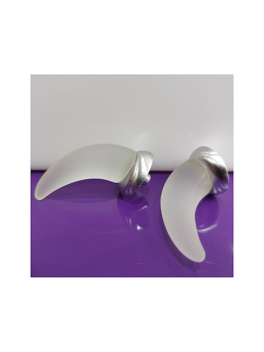 Italienischer Möbelgriff Steel-nova 7006-10c1 Murano Kristall Maße 20×20×35 Mm