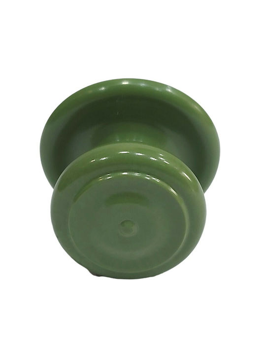 Italian Furniture Knob Eureka 11054-000-pla1 Green Plastic Diameter 30