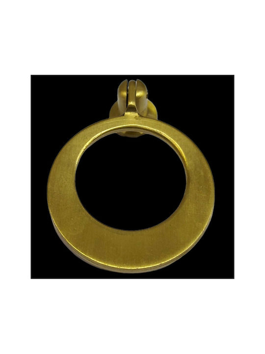 Handmade Brass Furniture Knob Omp Porro 10612-oro1 Gold Matte Diameter 45