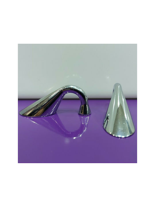Mâner de mobilier Italian Eureka 0474-032-ino1 Dimensiune 3,2cm Culoare Full Face Crom Lucios