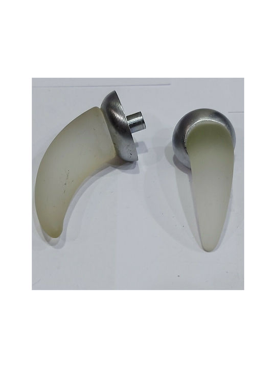 Italienischer Möbelgriff Steel-nova 7006-10c1 Murano Kristall Maße 20×20×35 Mm