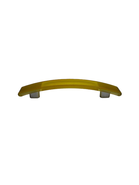 Ιταλική Λαβή Επίπλου Eureka 0738-096-kit1 Κιτρινο Διάσταση 9,6cm