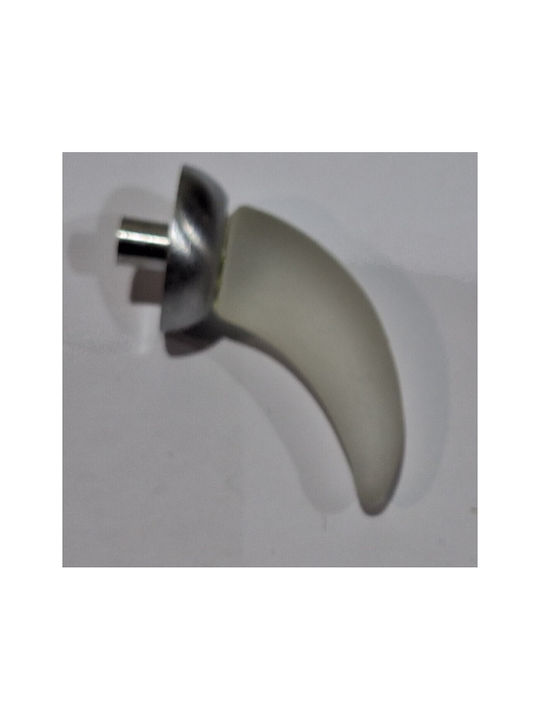 Italienischer Möbelgriff Steel-nova 7006-10c1 Murano Kristall Maße 20×20×35 Mm