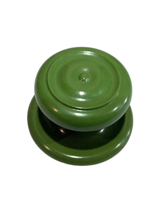 Italian Furniture Knob Eureka 11054-000-pla1 Green Plastic Diameter 30