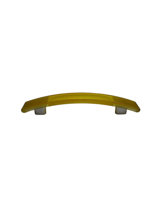 Ιταλική Λαβή Επίπλου Eureka 0738-096-kit1 Κιτρινο Διάσταση 9,6cm