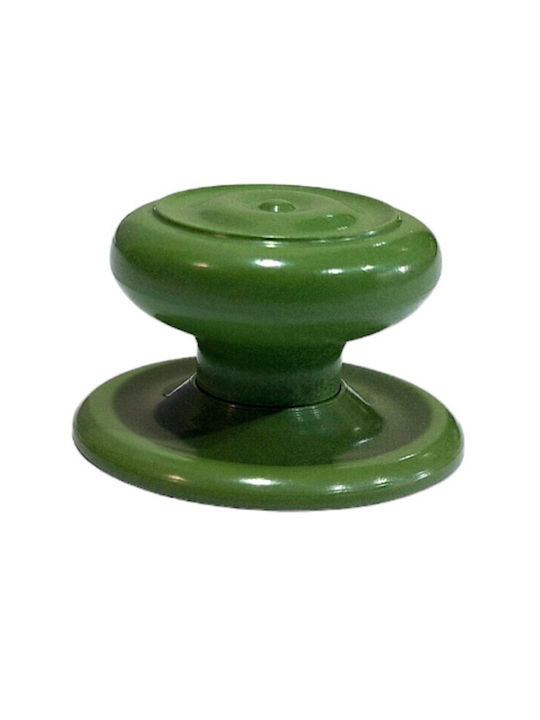 Italian Furniture Knob Eureka 11054-000-pla1 Green Plastic Diameter 30