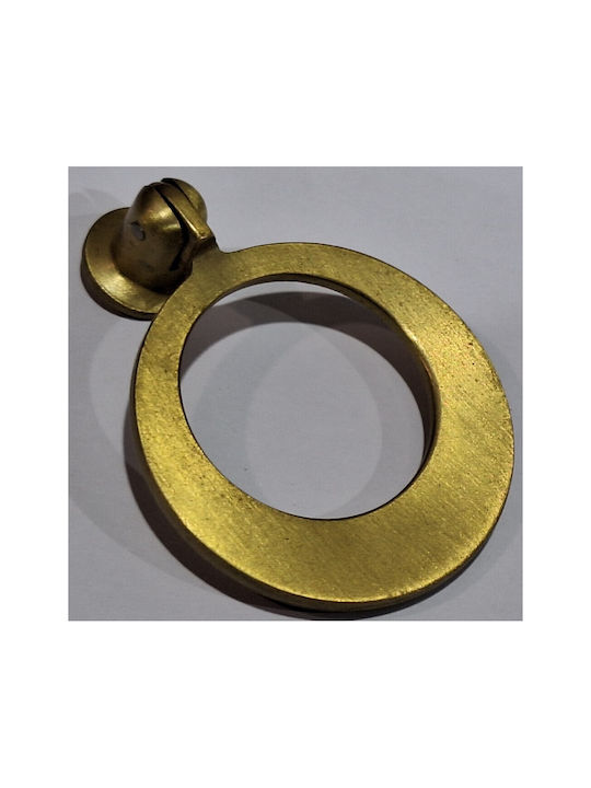 Handmade Brass Furniture Knob Omp Porro 10612-oro1 Gold Matte Diameter 45