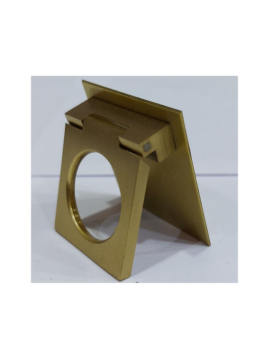 Ορειχάλκινο Ιταλικό Πόμολο Επίπλου Omp Porro 10614-oro1 Χρυσο-ματ Διάσταση 3,2cm