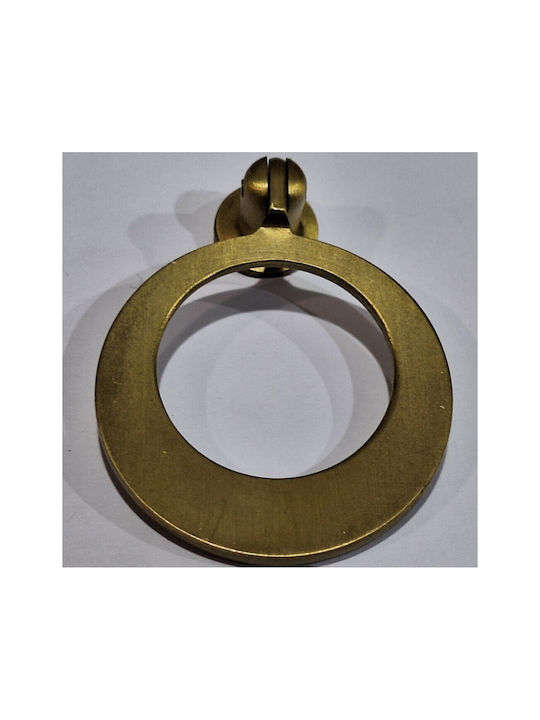 Handmade Brass Furniture Knob Omp Porro 10612-oro1 Gold Matte Diameter 45