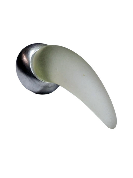 Italienischer Möbelgriff Steel-nova 7006-10c1 Murano Kristall Maße 20×20×35 Mm