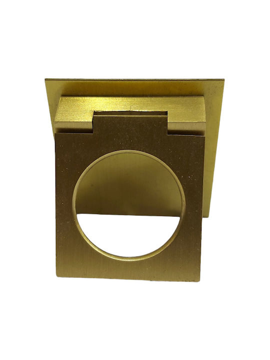Ορειχάλκινο Ιταλικό Πόμολο Επίπλου Omp Porro 10614-oro1 Χρυσο-ματ Διάσταση 3,2cm