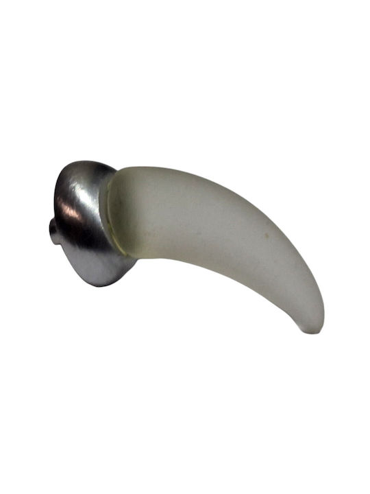 Italienischer Möbelgriff Steel-nova 7006-10c1 Murano Kristall Maße 20×20×35 Mm