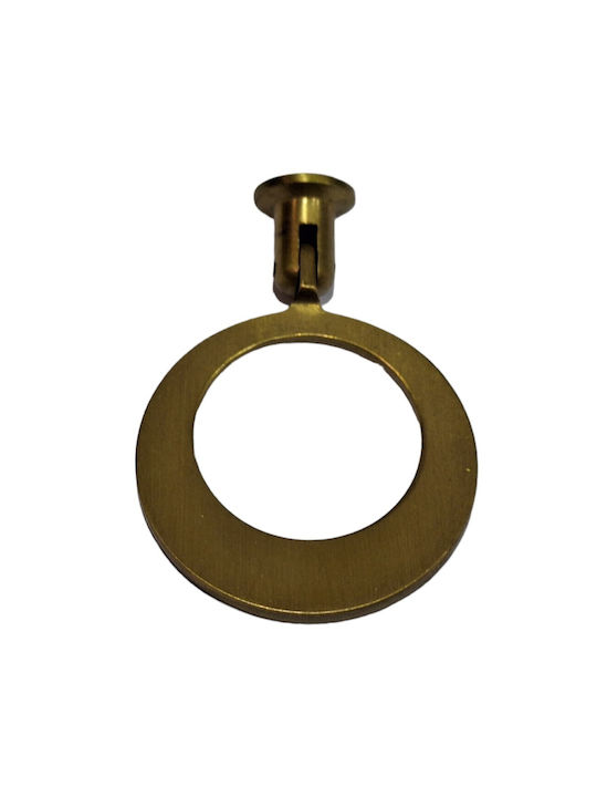 Handmade Brass Furniture Knob Omp Porro 10612-oro1 Gold Matte Diameter 45