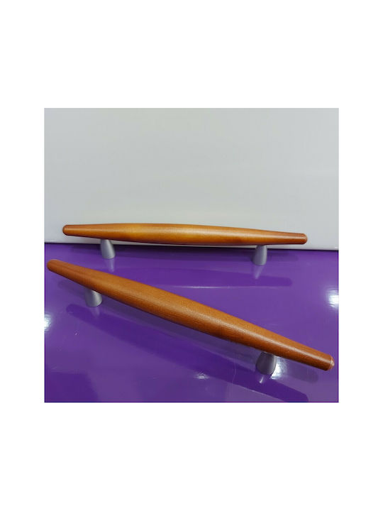 Wooden Italian Furniture Handle Eureka 5501-128-cil1 Zamak Cherry Dimension 12.8cm