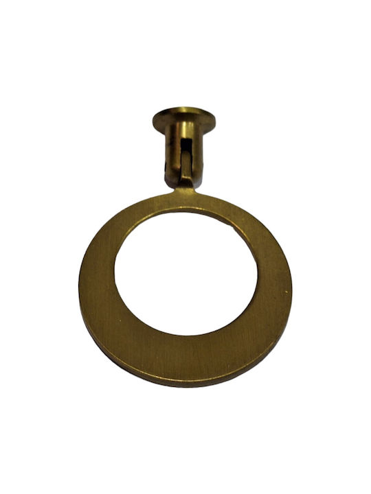Handmade Brass Furniture Knob Omp Porro 10612-oro1 Gold Matte Diameter 45