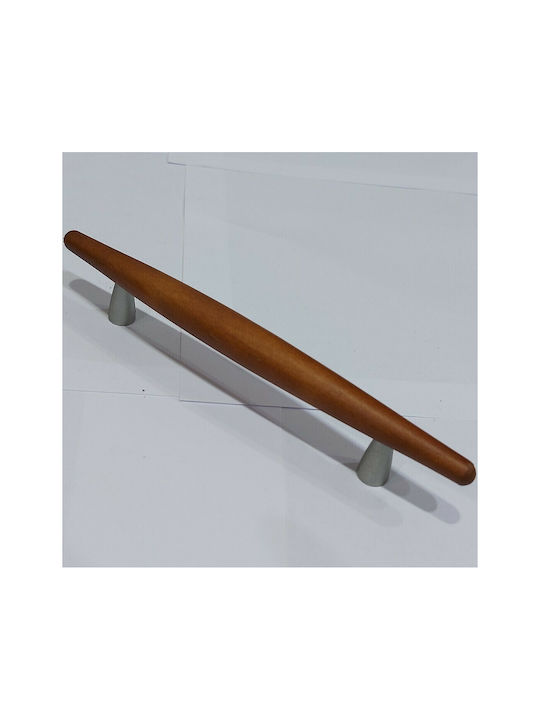 Wooden Italian Furniture Handle Eureka 5501-128-cil1 Zamak Cherry Dimension 12.8cm