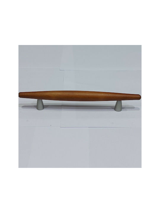 Wooden Italian Furniture Handle Eureka 5501-128-cil1 Zamak Cherry Dimension 12.8cm