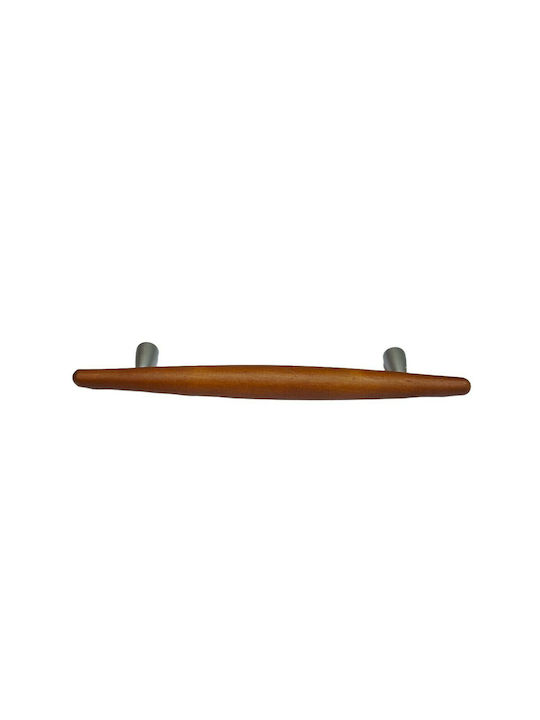 Wooden Italian Furniture Handle Eureka 5501-128-cil1 Zamak Cherry Dimension 12.8cm