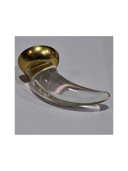 Italienischer Möbelknopf Steel-nova 7007-oro1 Murano Kristall Maße 20×20×35 Mm