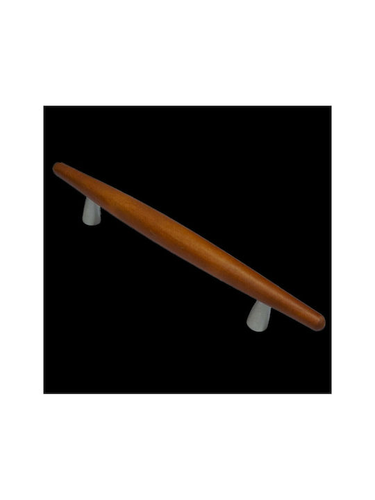 Wooden Italian Furniture Handle Eureka 5501-128-cil1 Zamak Cherry Dimension 12.8cm