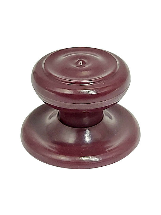 Ιταλικό Πόμολο Επίπλου Eureka 11055-000-pla1 Μπορντω-πλαστικο Φ.30