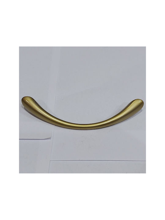 Mâner pentru mobilier Eureka 11078-096-may Auriu-mat Dimensiune 9,6cm