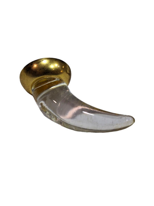 Italienischer Möbelknopf Steel-nova 7007-oro1 Murano Kristall Maße 20×20×35 Mm