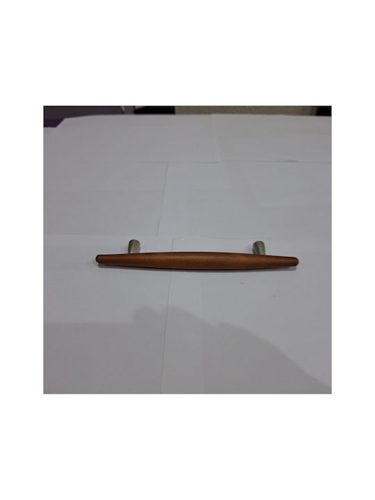 Wooden Italian Furniture Handle Eureka 5501-128-cil1 Zamak Cherry Dimension 12.8cm
