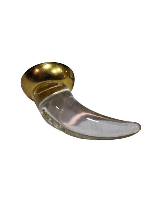 Italienischer Möbelknopf Steel-nova 7007-oro1 Murano Kristall Maße 20×20×35 Mm