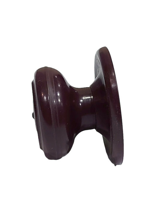 Ιταλικό Πόμολο Επίπλου Eureka 11055-000-pla1 Μπορντω-πλαστικο Φ.30