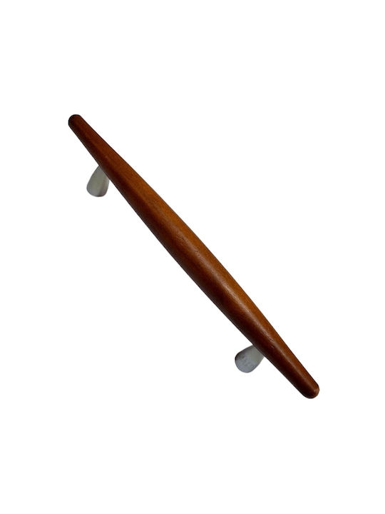 Wooden Italian Furniture Handle Eureka 5501-128-cil1 Zamak Cherry Dimension 12.8cm