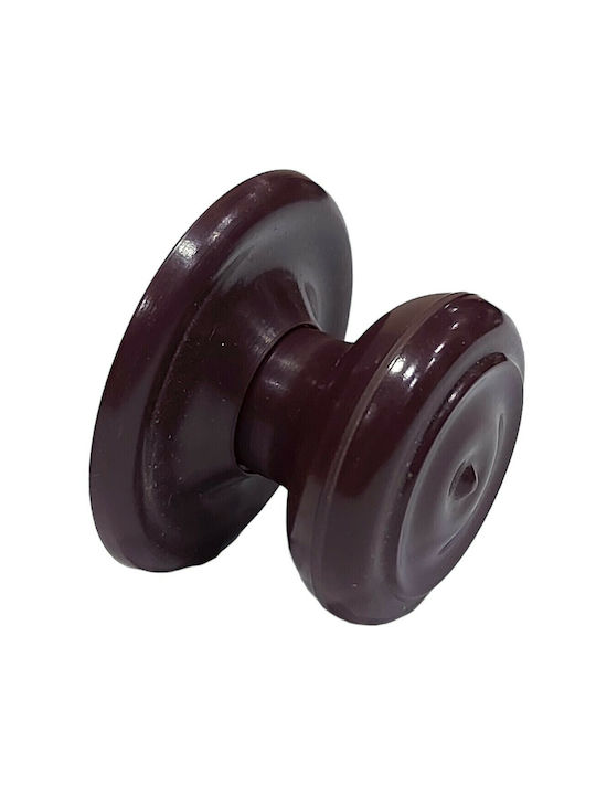 Ιταλικό Πόμολο Επίπλου Eureka 11055-000-pla1 Μπορντω-πλαστικο Φ.30