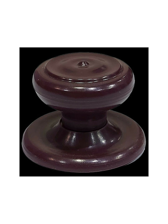 Ιταλικό Πόμολο Επίπλου Eureka 11055-000-pla1 Μπορντω-πλαστικο Φ.30