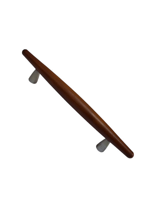 Wooden Italian Furniture Handle Eureka 5501-128-cil1 Zamak Cherry Dimension 12.8cm