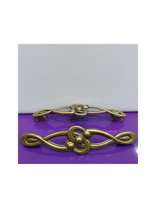 Italian Furniture Handle Euro-fer 0193-brz1 Bronze Diameter 12.8cm