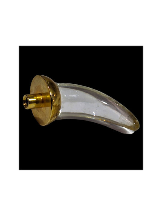 Italienischer Möbelknopf Steel-nova 7007-oro1 Murano Kristall Maße 20×20×35 Mm