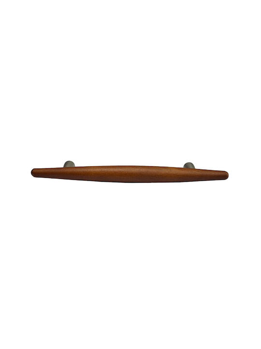 Wooden Italian Furniture Handle Eureka 5501-128-cil1 Zamak Cherry Dimension 12.8cm