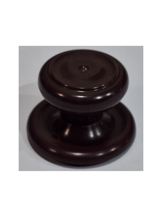 Ιταλικό Πόμολο Επίπλου Eureka 11055-000-pla1 Μπορντω-πλαστικο Φ.30