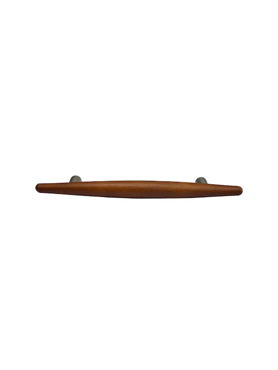 Wooden Italian Furniture Handle Eureka 5501-128-cil1 Zamak Cherry Dimension 12.8cm