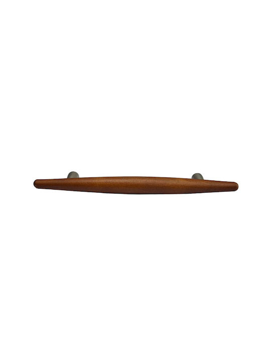 Wooden Italian Furniture Handle Eureka 5501-128-cil1 Zamak Cherry Dimension 12.8cm
