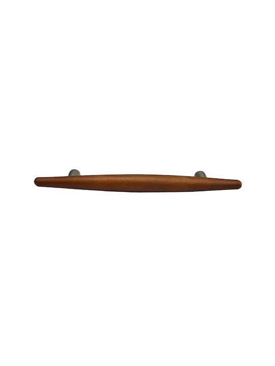 Wooden Italian Furniture Handle Eureka 5501-128-cil1 Zamak Cherry Dimension 12.8cm