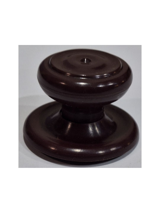 Ιταλικό Πόμολο Επίπλου Eureka 11055-000-pla1 Μπορντω-πλαστικο Φ.30