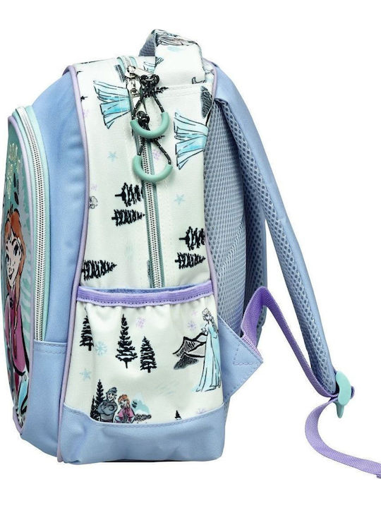 Gim Frozen Σχολική Τσάντα Πλάτης Νηπιαγωγείου Πολύχρωμη με Θήκη για Παγούρι 12lt