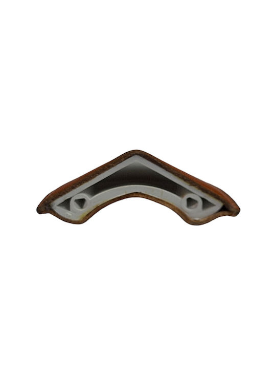 Buton Din Piele Daneze pentru Mobilier Furnipart 7104-kaf1 Lungime Totală 3,2cm Culoare Full Face Maro Piele