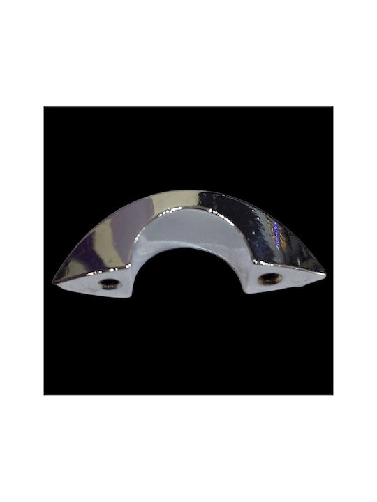 Italienischer Möbelgriff Eureka 0936-032-ino Chrom Hochglanz Durchmesser 3,2cm