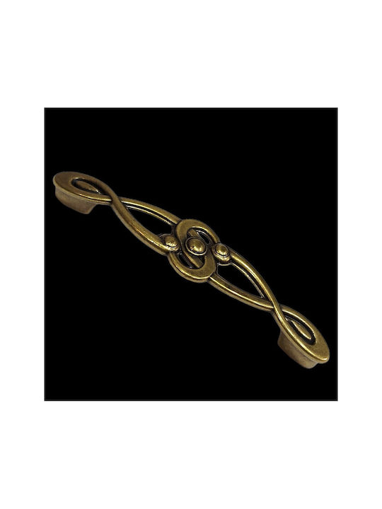 Italian Furniture Handle Euro-fer 0193-brz1 Bronze Diameter 12.8cm